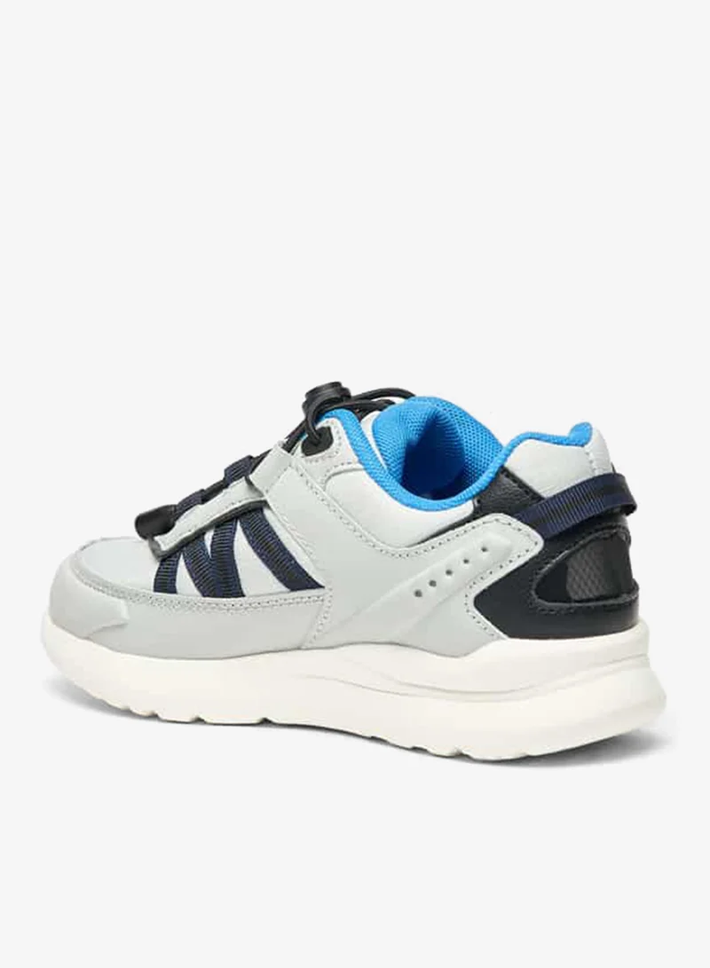 Mister Duchini Boys' Panelled Sneakers with Drawstring Lace Closure